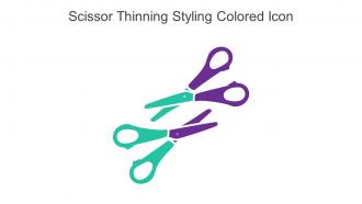 Scissor Thinning Styling Colored Icon In Powerpoint Pptx Png And Editable Eps Format