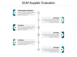 Scm supplier evaluation ppt powerpoint presentation infographics gridlines cpb