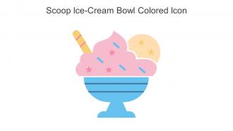 Scoop Ice Cream Bowl Colored Icon In Powerpoint Pptx Png And Editable Eps Format