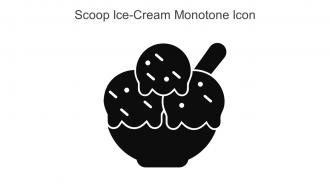 Scoop Ice Cream Monotone Icon In Powerpoint Pptx Png And Editable Eps Format