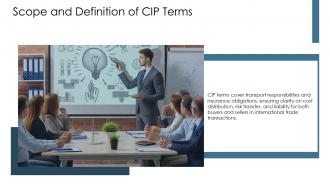 Scope And Definition Of CIP Terms PPT Example ST AI SS