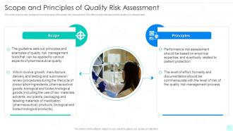 Scope And Principles Of Quality Risk Assessment Quality Risk Management