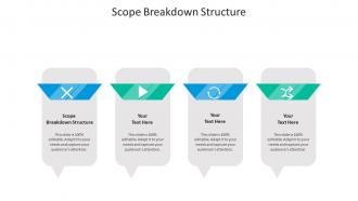 Scope breakdown structure ppt powerpoint presentation portfolio deck cpb