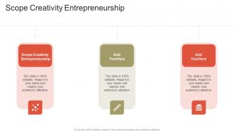 Scope Creativity Entrepreneurship In Powerpoint And Google Slides Cpb
