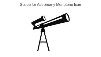 Scope For Astronomy Monotone Icon In Powerpoint Pptx Png And Editable Eps Format