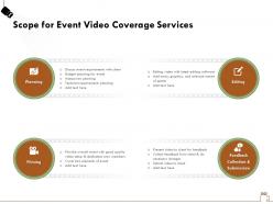 Scope for event video coverage services ppt powerpoint presentation file example topics