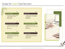 Scope for lawn care services ppt powerpoint presentation download