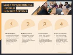 Scope for quantitative business research services ppt file aids