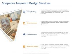 Scope for research design services ppt powerpoint presentation gallery guidelines
