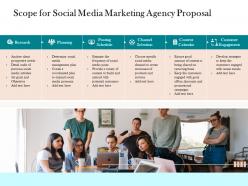 Scope For Social Media Marketing Agency Proposal Ppt Powerpoint Presentation Model Design