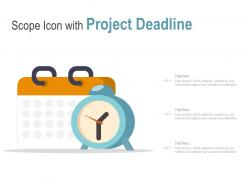 Scope icon with project deadline