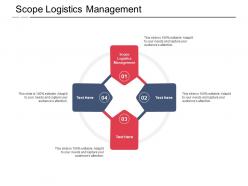 Scope logistics management ppt powerpoint presentation layouts designs download cpb