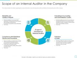 Scope of an internal auditor in the company international standards in internal audit practices