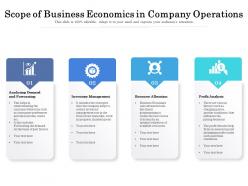 Scope Of Business Economics In Company Operations