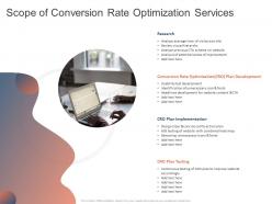 Scope of conversion rate optimization services ppt powerpoint presentation icon guidelines