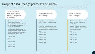 Scope Of Data Lineage Process In Business Data Lineage Types It