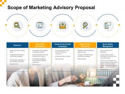 Scope Of Marketing Advisory Proposal Ppt Powerpoint Presentation Example