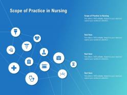 Scope of practice in nursing ppt powerpoint presentation icon grid