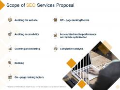 Scope of seo services proposal ppt powerpoint presentation show picture