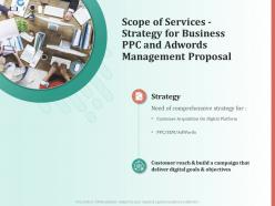 Scope Of Services Strategy For Business PPC And AdWords Management Proposal Ppt File Topics