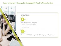 Scope Of Services Strategy For Campaign PPC And Adwords Services Comprehensive Strategy Ppt Ideas