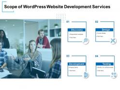 Scope of wordpress website development services ppt powerpoint presentation microsoft