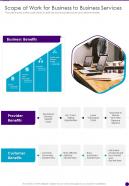 Scope Of Work For Business To Business Services One Pager Sample Example Document