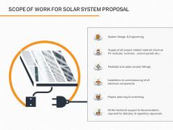 Scope of work for solar system proposal ppt powerpoint presentation infographics example