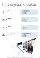 Scope Of Work For Ux Ui Proposal Services One Pager Sample Example Document