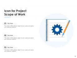 Scope Of Work Icon Development Project Management Icon Strategy