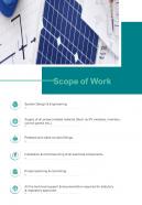 Scope Of Work Solar Proposal Template One Pager Sample Example Document