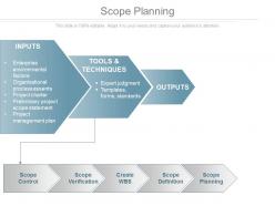 Scope Planning Powerpoint Presentation Examples