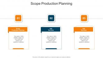 Scope Production Planning In Powerpoint And Google Slides Cpb