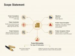 Scope statement acceptance criteria ppt powerpoint presentation infographics