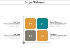 Scope statement ppt powerpoint presentation model graphics pictures cpb