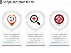 Scope template icons powerpoint slide background