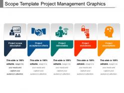 Scope template project management graphics ppt icon