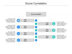 Score correlation ppt powerpoint presentation portfolio example topics cpb