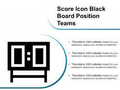 Score icon black board position teams