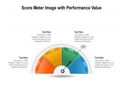 Score Meter Infographic With Performance Value