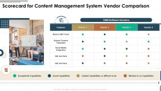 Scorecard for content management system vendor comparison vendor scorecard
