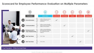 Scorecard For Employee Performance Evaluation On Multiple Parameters