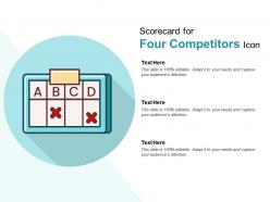 Scorecard for four competitors icon