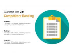 Scorecard icon with competitors ranking