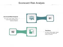 Scorecard risk analysis ppt powerpoint presentation outline clipart images cpb