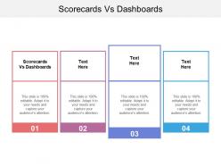 Scorecards vs dashboards ppt powerpoint presentation file formats cpb