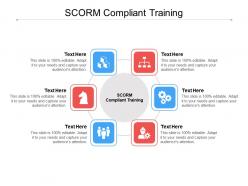 Scorm compliant training ppt powerpoint presentation slides designs download cpb