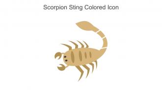 Scorpion Sting Colored Icon In Powerpoint Pptx Png And Editable Eps Format
