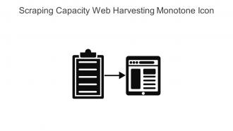 Scraping Capacity Web Harvesting Monotone Icon In Powerpoint Pptx Png And Editable Eps Format