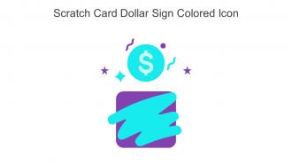 Scratch Card Dollar Sign Colored Icon In Powerpoint Pptx Png And Editable Eps Format